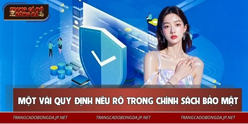 Một vài quy định nêu rõ trong chính sách về bảo mật